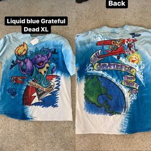 Grateful Dead Liquid Blue Tee XL